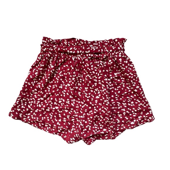Floral Paper Bag Shorts with Belt - Picture 2 of 6